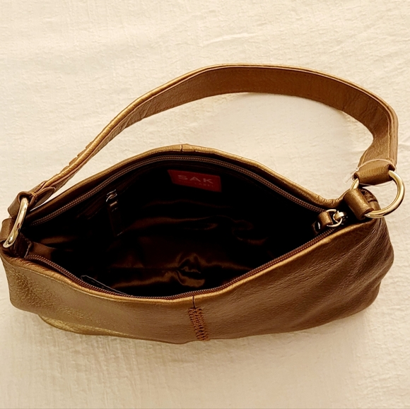 The Sak Pink Label copper leather hobo shoulder bag 100% Leather - Picture 3 of 14